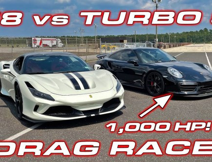 Drag Race: 1,000 HP Porsche 911 vs Ferrari F8 Tributo