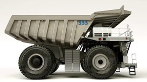 Rolls Royce hybrid mtu mining truck