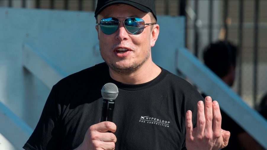 Tesla CEO Elon Musk at a Hyperloop competition in July 2019