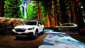 2020 Subaru Outback XT vehicles are on display at the 112th Annual Chicago Auto Show at McCormick Place in Chicago, Illinois on February 6, 2020.