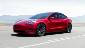 A Tesla crash in Florida involved a Model 3 similar to the one pictured here.