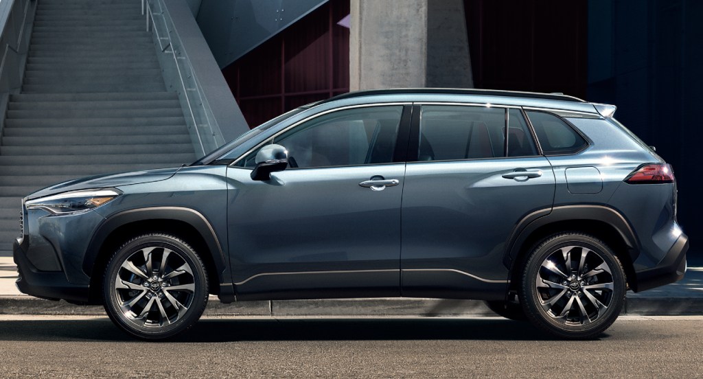 The 2022 Toyota Corolla Cross exterior.