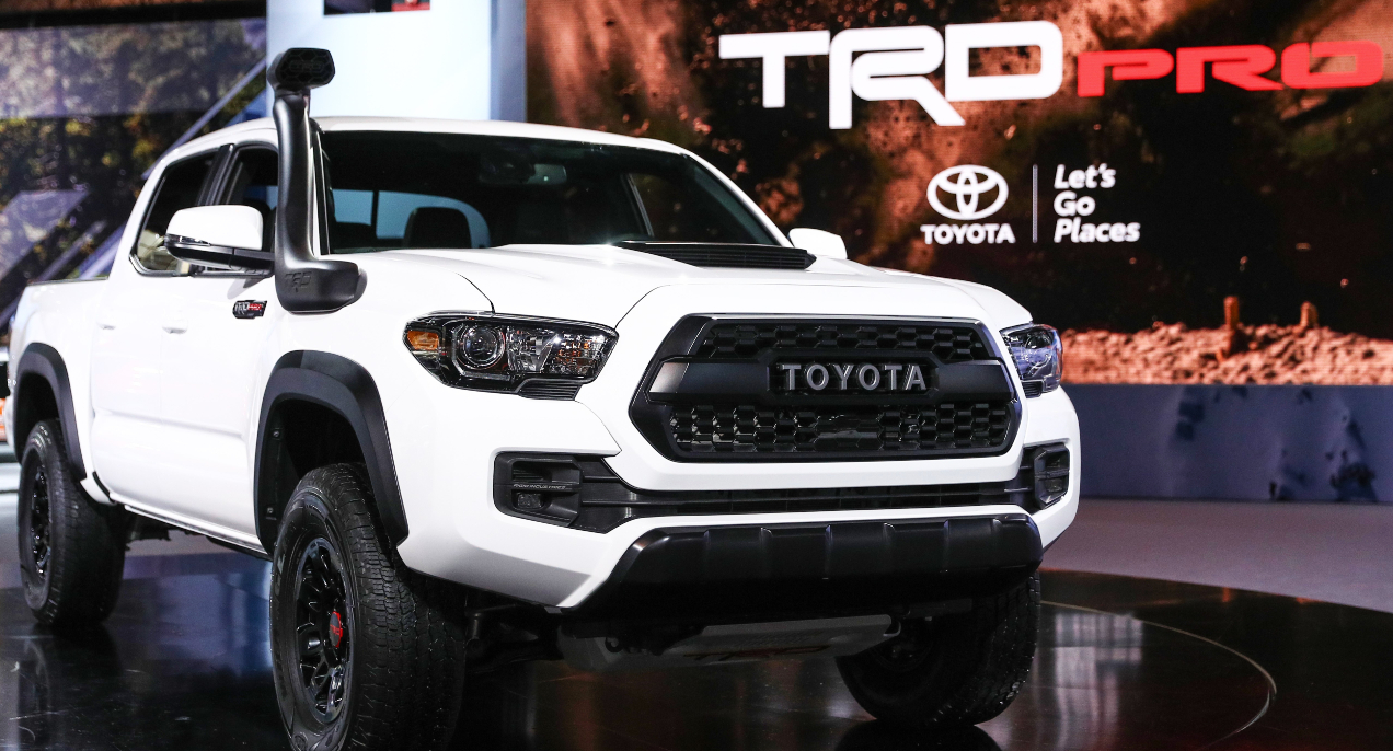 Toyota Tacoma TRD Pro is on display during the Chicago Auto Show at McCormick Place in Chicago, Illinois, United States on February 8, 2018.