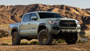 The 2021 Toyota Tacoma Trail Edition in the sand