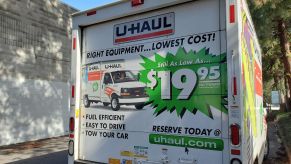 A U-Haul Truck parked in Clayton, California