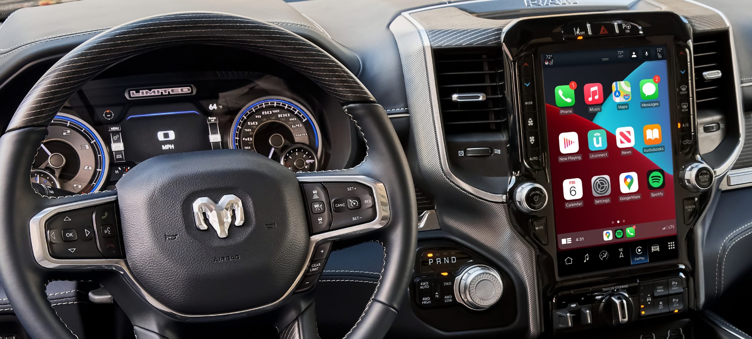 Uconnect 5 infotainment system in a Ram Truck