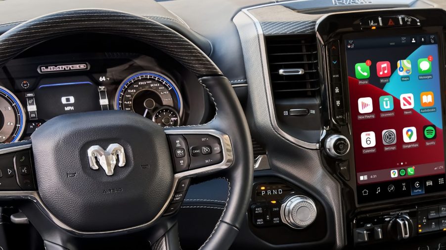 Uconnect 5 infotainment system in a Ram Truck