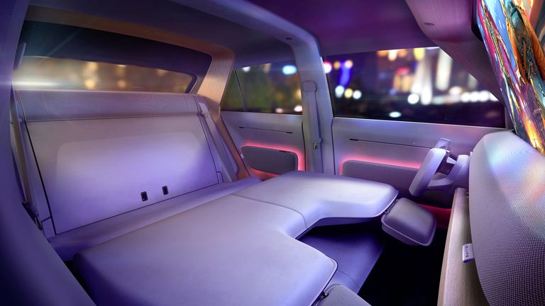 The interior of a Volkswagen Id.Life concept electric mini-suv