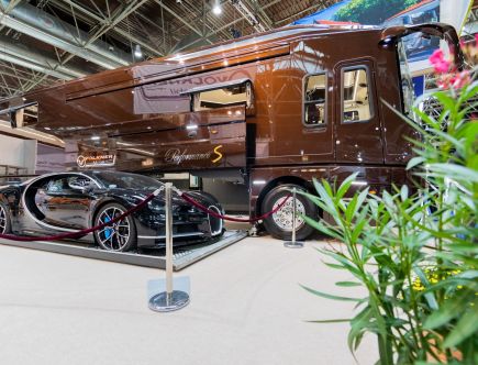 This Insane RV Comes With a $300,000 Sound System and a Bugatti Chiron