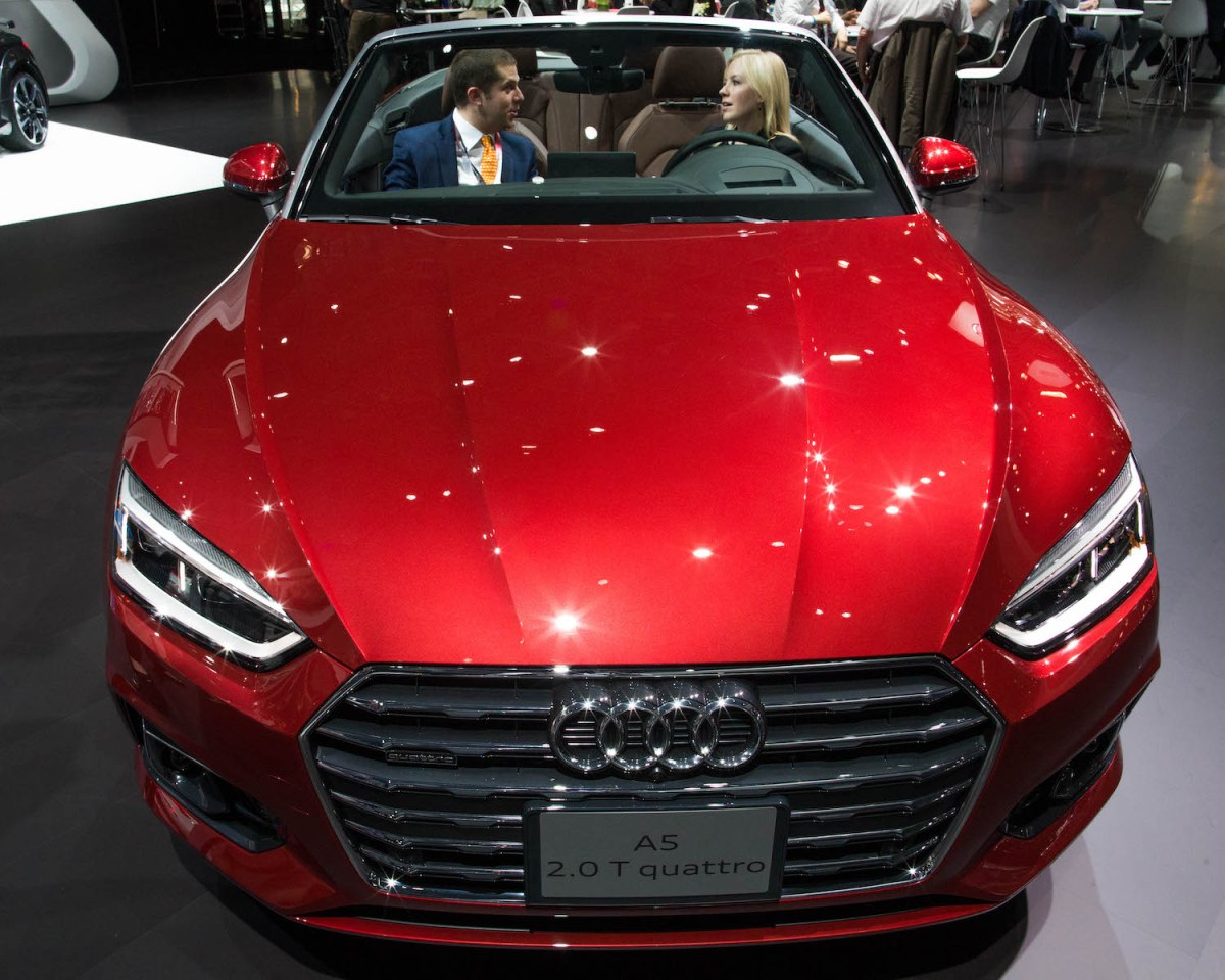 Audi A5 on display in New York