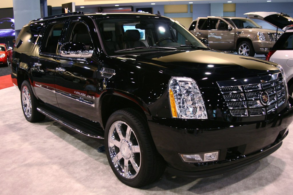  A Cadillac Escalade is displayed at the 36th Annual South Florida International Auto Show at the Miami Beach Convention Center 
