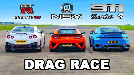 Drag Race: Porsche 911 vs GT-R NISMO vs Acura NSX