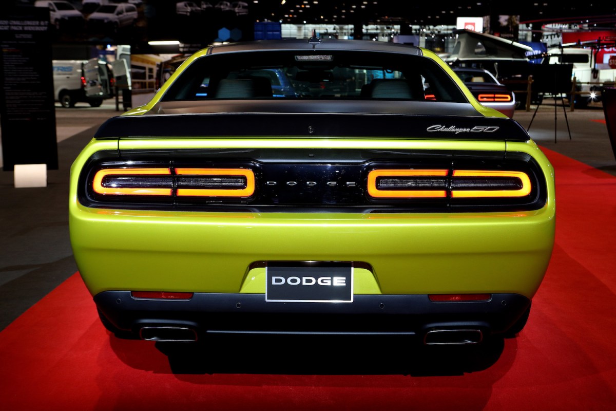 Dodge Challenger on display in Chicago