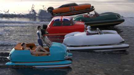 Floating Motors is Making Jaguar XKE, Porsche, Mini Cooper Boats, and More