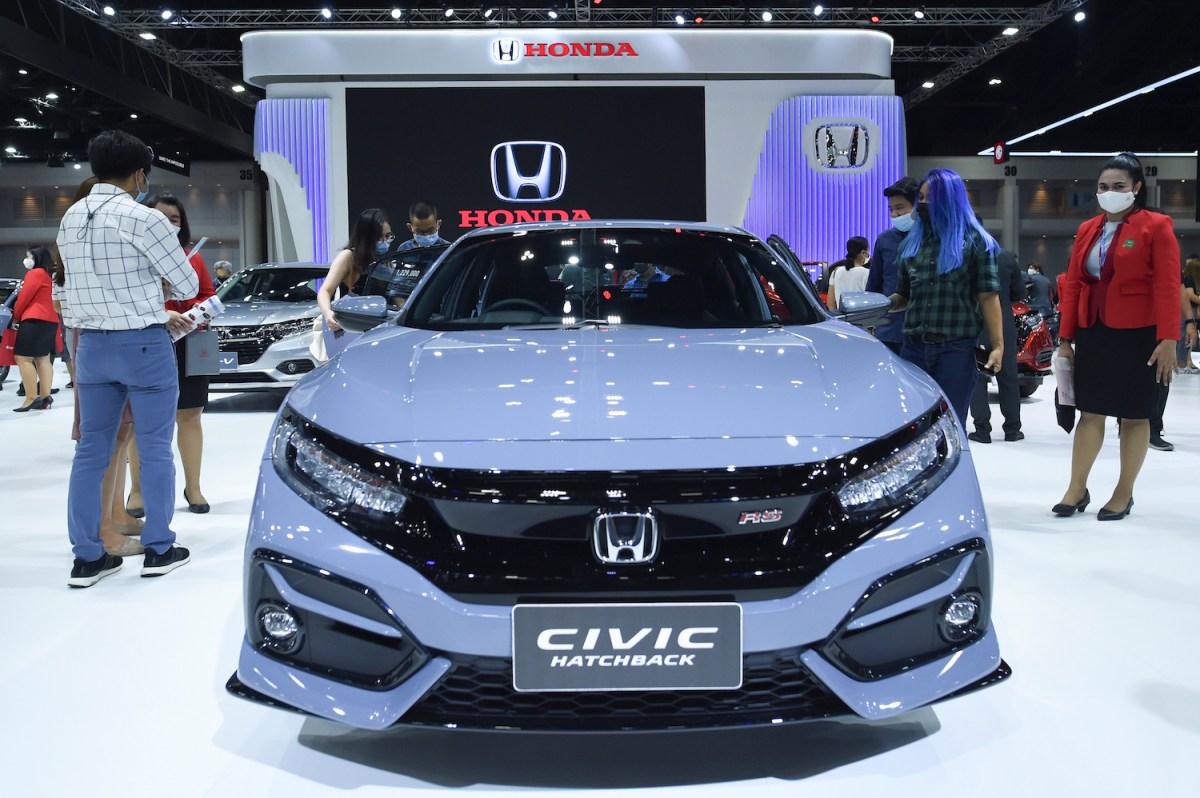 Honda Civic on display in Bangkok