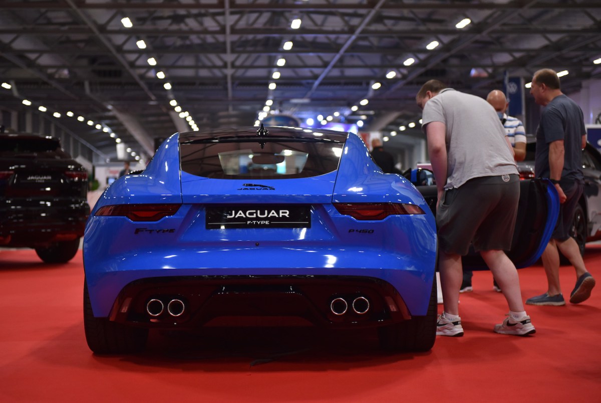 Jaguar F-Type on display in England