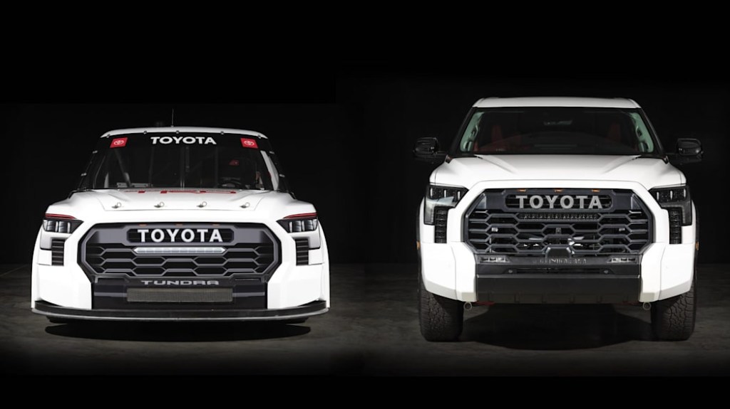2022 Toyota Tundra NASCAR truck and production model 