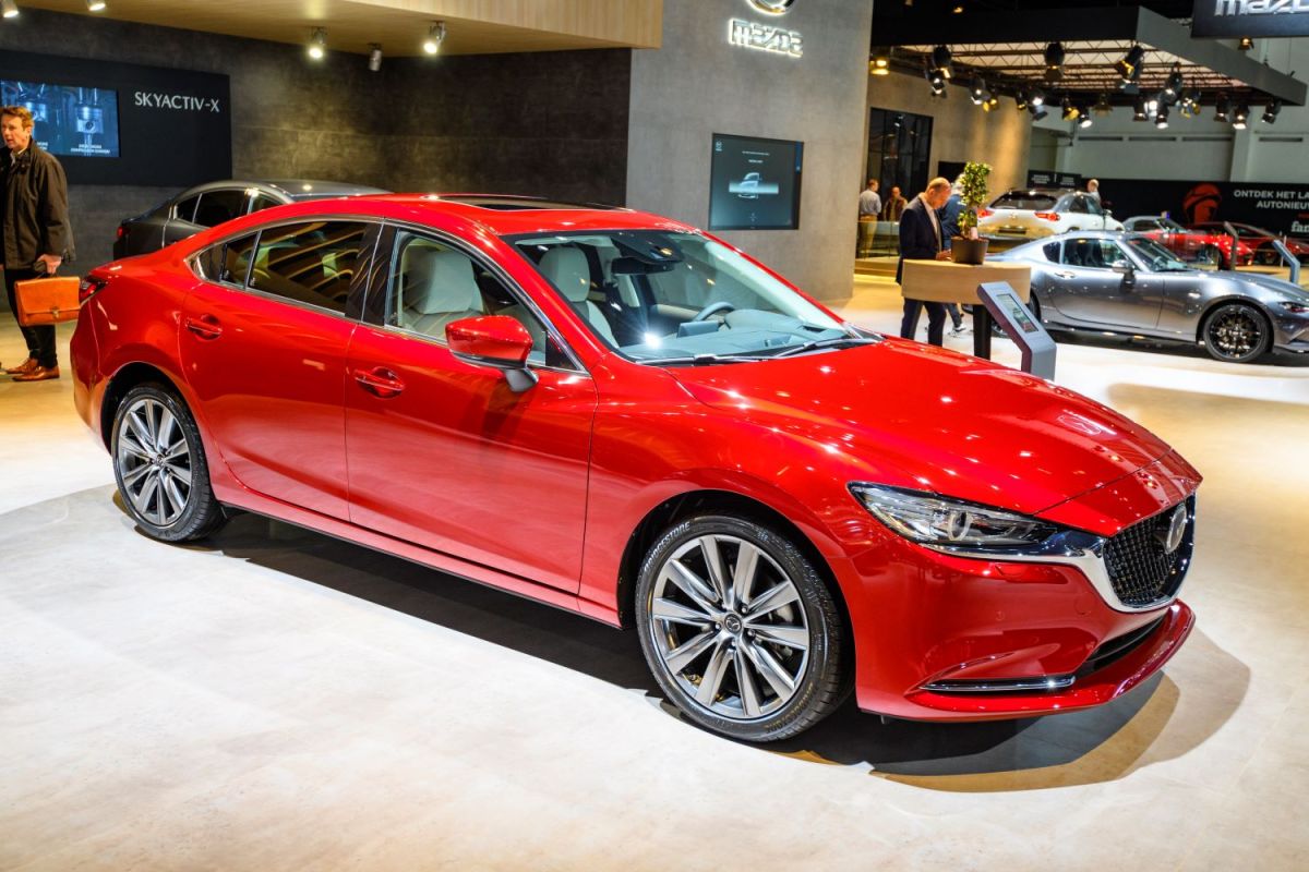 Mazda 6 on display in Brussels