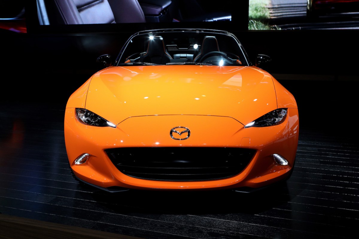Mazda MX-5 Miata on display in Chicago