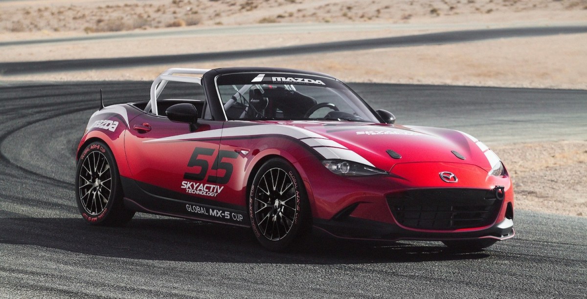 Mazda MX-5 Miata on track