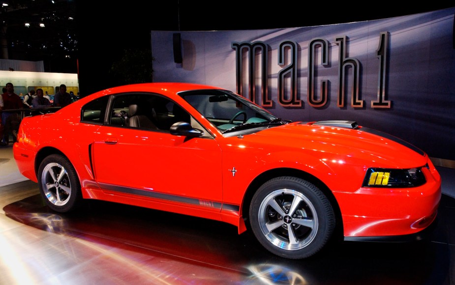 2003 Ford Mustang Mach 1 on display in New York