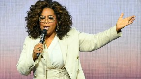 Oprah Winfrey hosting a show