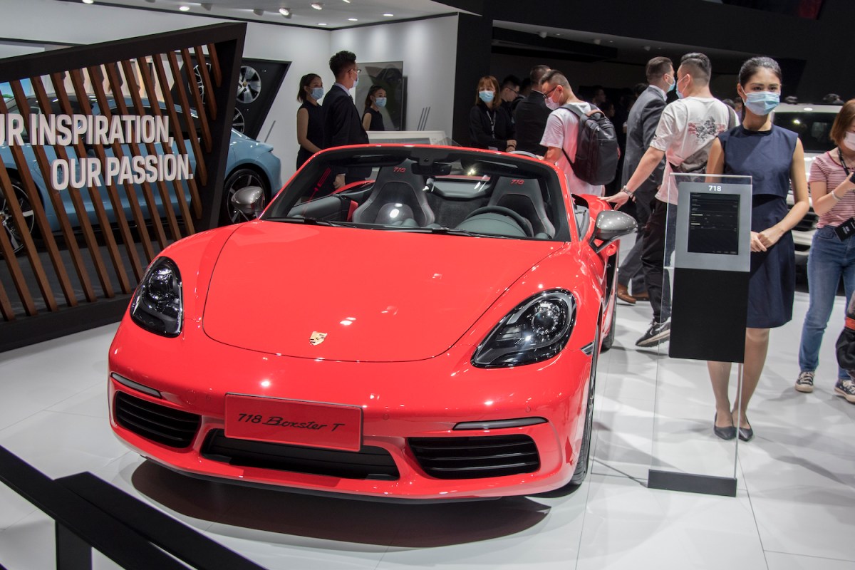 Porsche 718 on display in Guangzhou