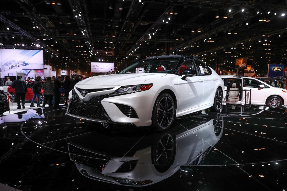 Toyota Camry on display in Chicago