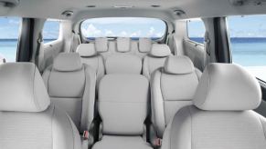 The interview view of the 11-seater Kia Grand Carnival van