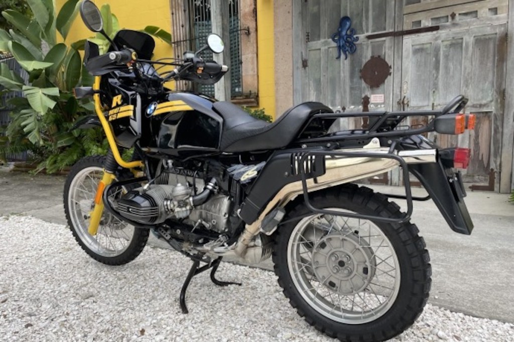 1994 BMW r1000gs in "Bumble Bee" paint. This is the King of the adventure bikes