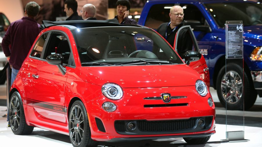 2014 Fiat 500 Abarth on display in Los Angeles