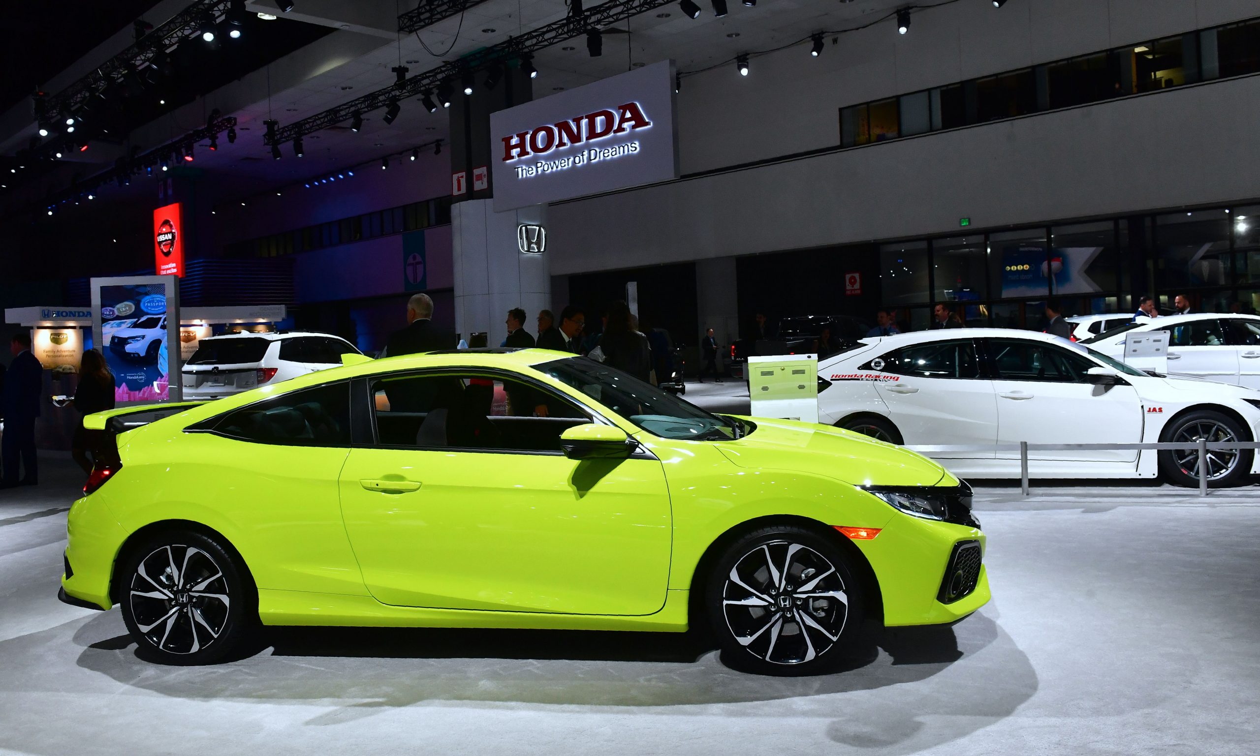 2018 Honda Civic on display in Los Angeles