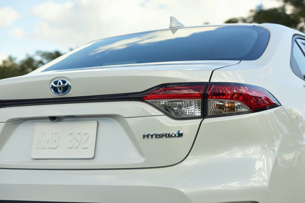 2021 Toyota Corolla Hybrid rear badge