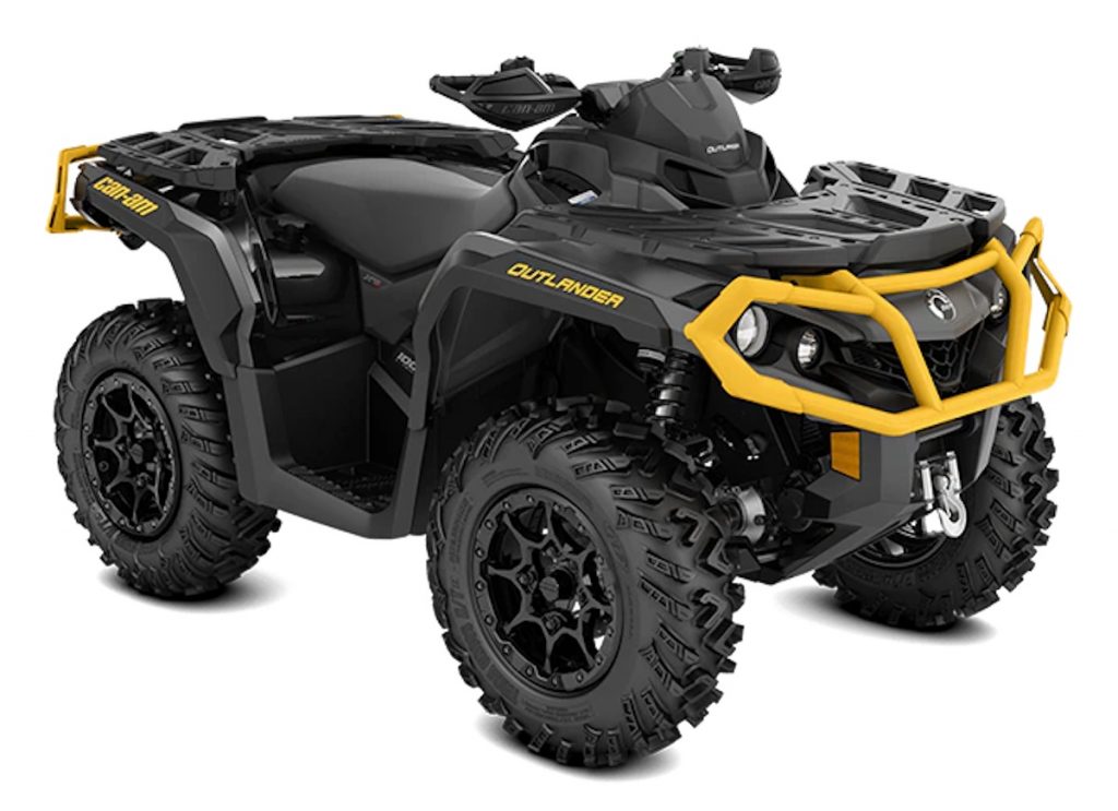 2022 Can-Am Outlander in black and yellow