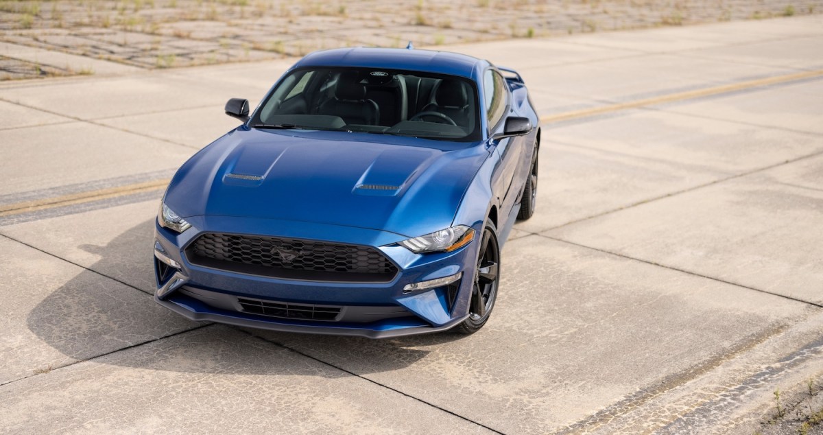 2022 Ford Mustang Ecoboost Stealth Edition parked outside