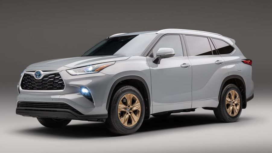 The 2022 Toyota Highlander on a white background