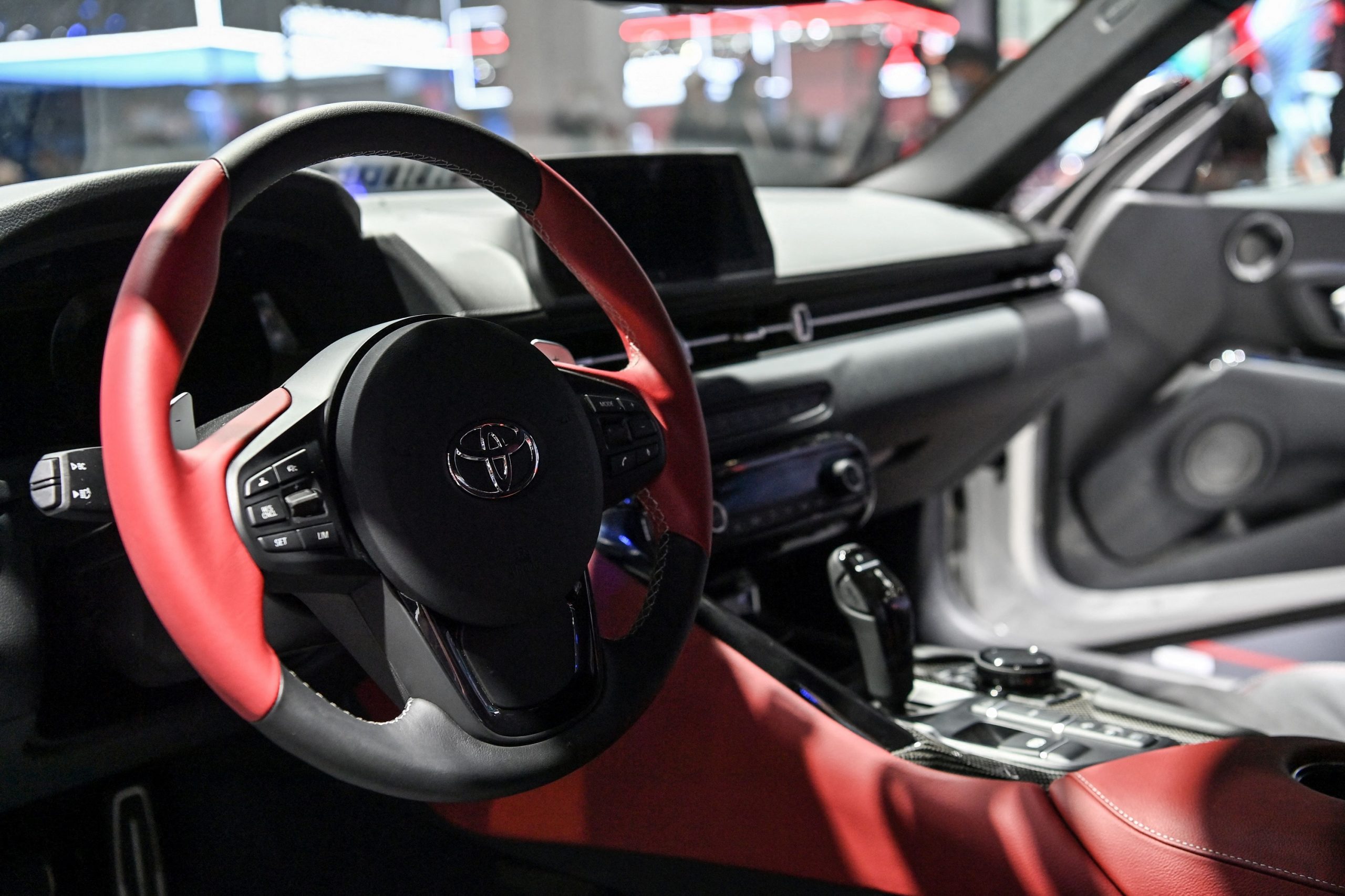 The interior of the new Toyota Supra