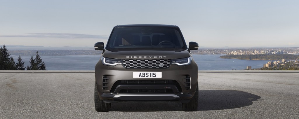 2023 Land Rover Discovery Metropolitan Edition parked outside with water in the background