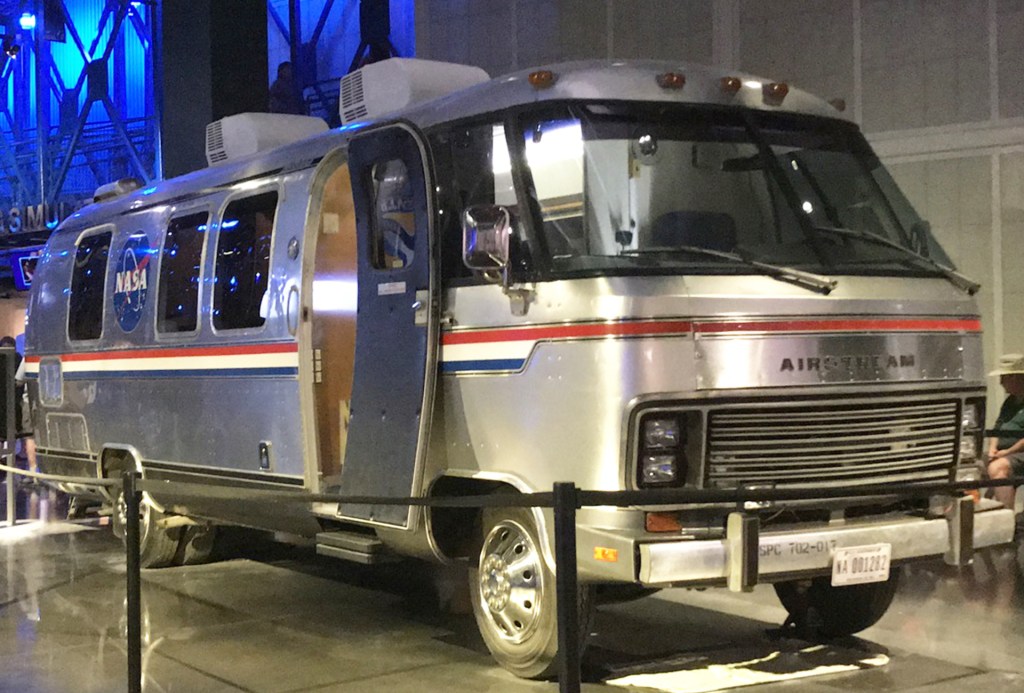 Airstream Astrovan on display at the Kennedy Space Center