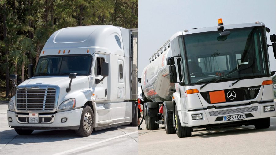 American Semi-Truck Versus European Semi Truck |