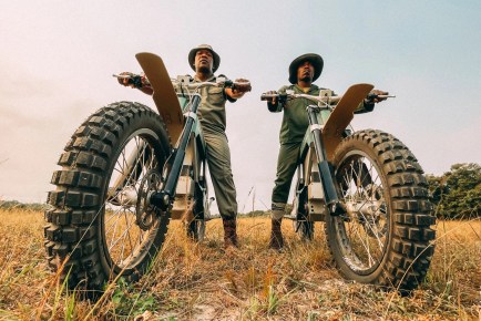 CAKE Electric Dirt Bike Fleet Built to Silently Hunt Poachers in Africa