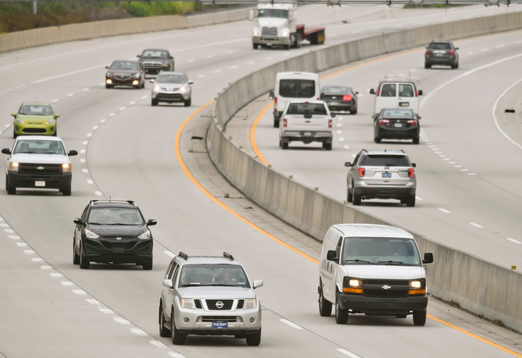 Cars Driving On Highway