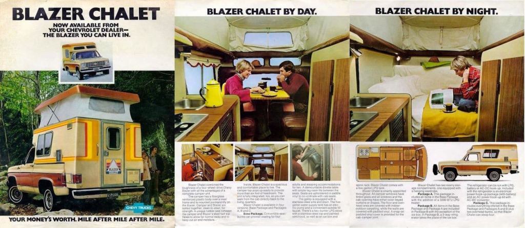 original brochure for the Blazer Chalet