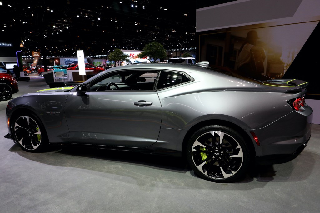 2020 Chevrolet Camaro SS is on display at the 112th Annual Chicago Auto Show at McCormick Place in Chicago, Illinois on February 6, 2020