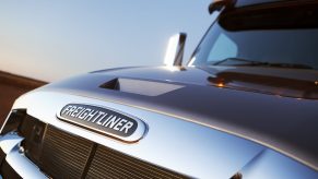 Freightliner Logo On Semi-Truck