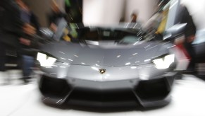The Lamborghini Aventador belonging to Matt Heller sideswiped an Audi