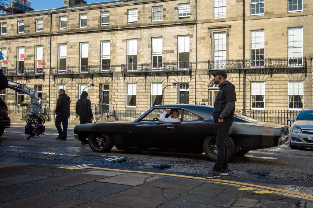 Custom 1970 Charger 500 photographed during the filming of Fast and the Furious 9. This custom mid-engine car by Speedkore is the fastest Fast and Furious Charger | Iain McGuinness/SOPA Images/LightRocket via Getty Images