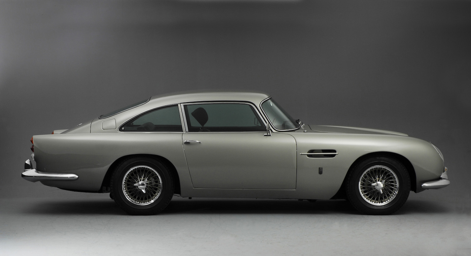 This is a photo of a 1964 Aston Martin DB5. The same car was featured in Comedians in Cars Getting Coffee's Seinfeld reunion with Julia Louis-Dreyfus. |National Motor Museum/Heritage Images/Getty Images