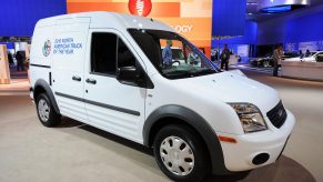 The Ford Transit Connect at the auto show