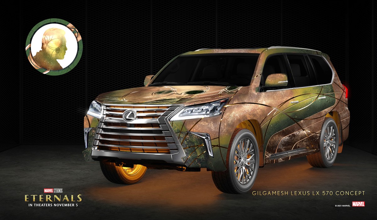 Lexus LX 570 themed after the character "Gilgamesh" as seen in Marvel Studios' "The Eternals"